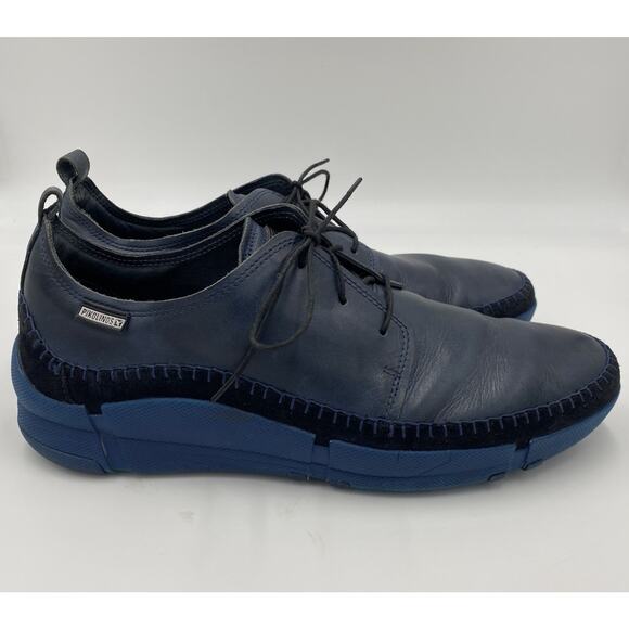 PIKOLINOS M1H-6209 Blue Leather Oxford Sneaker Shoes Navy Comfort Casual Sz 42 9 - Picture 3 of 9